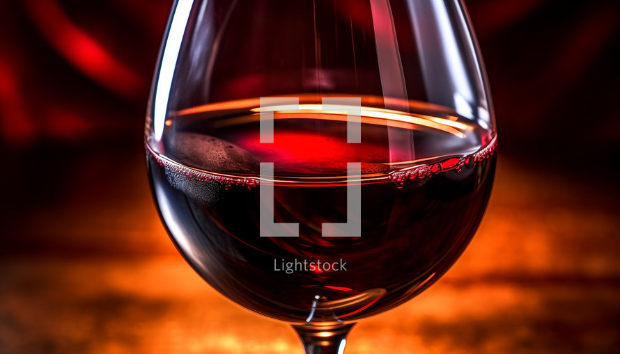 Wine and glass with different colors as a concept of very alcoholic drink. AI generative