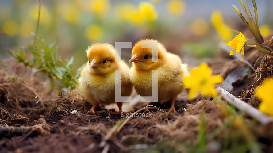 Happy Yellow chicks 