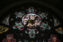 angel stained glass windows 