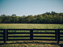 fence and rural landscape 