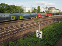 HAMBURG, GERMANY - CIRCA MAY 2017: Deutsche Bahn train