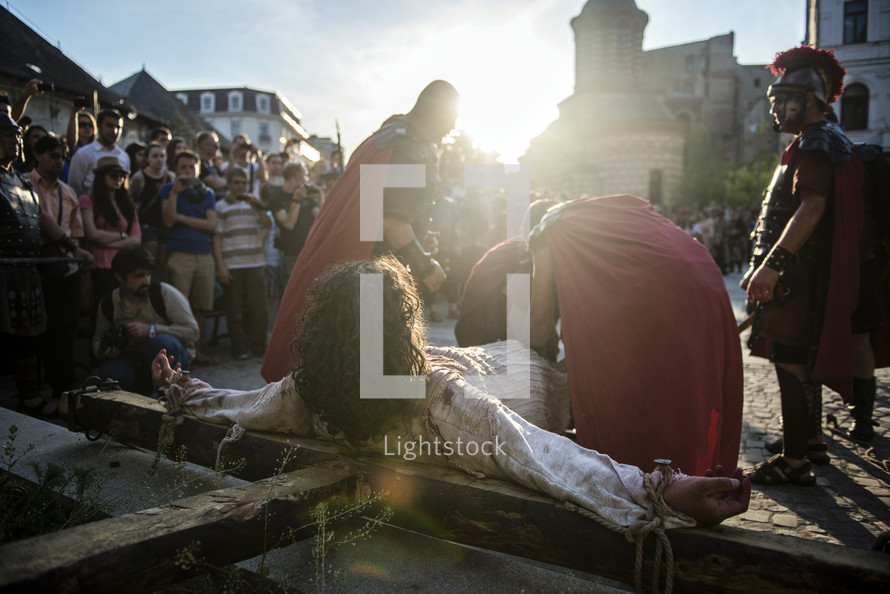 crucifixion reenactment 