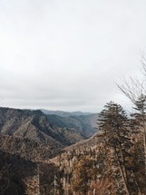 view of a mountain range 