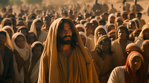 Jesus Looking at Crowd