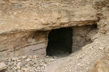 A cave beneath the hilltop fortress where it is believed John the Baptist was beheaded by Herod