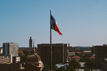 Texas flag in Austin, Texas 