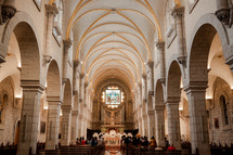 interior of a church in Israel 