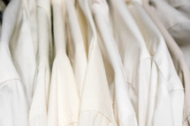 men's white dress shirts on hangers 