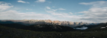 panoramic view of a mountain range