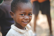 smiling child in Rwanda 
