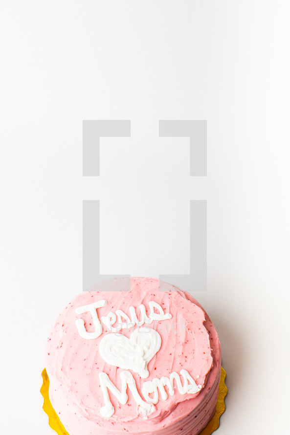 Jesus hearts moms cupcake