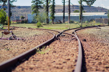 spilt railroad tracks 