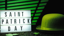 St Patrick's Day Illuminated Sign