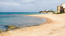 Sicilian beaches along the coast