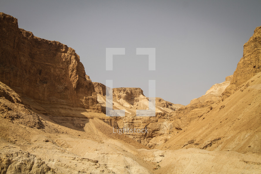 Valley in Masada, Israel