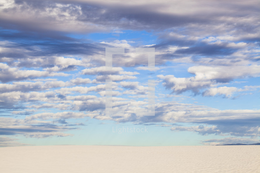 vast sands and blue sky 