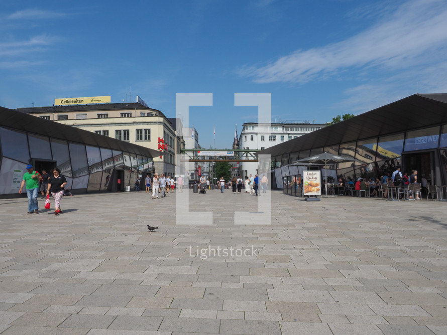 WUPPERTAL, GERMANY - CIRCA AUGUST 2019: View of the city centre