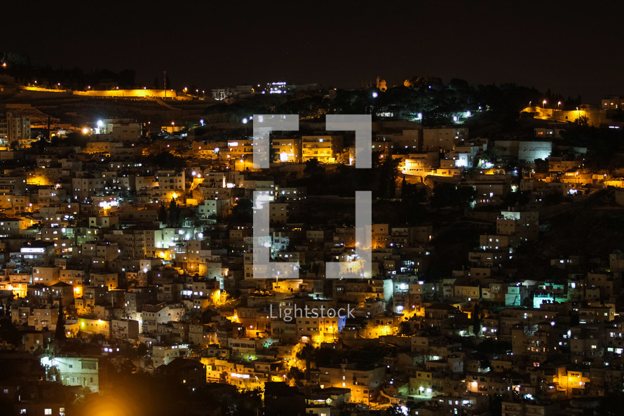 Night view of building in Jerusalem