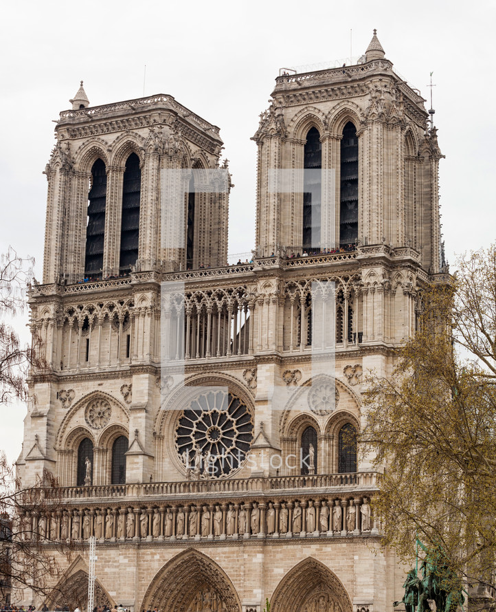 Notre Dame, one of the most famous landmarks in Paris