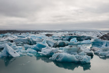 ice chunks in Iceland