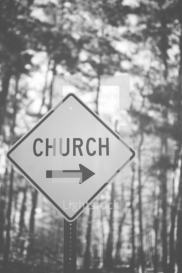 church road sign 