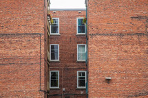brick walls of a building 