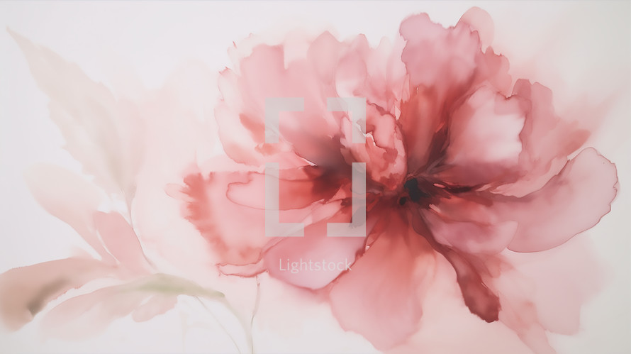 Pink Floral Watercolor