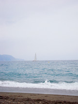 sailboat on the ocean 