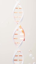 DNA and mutation with biological concept, 3d rendering.