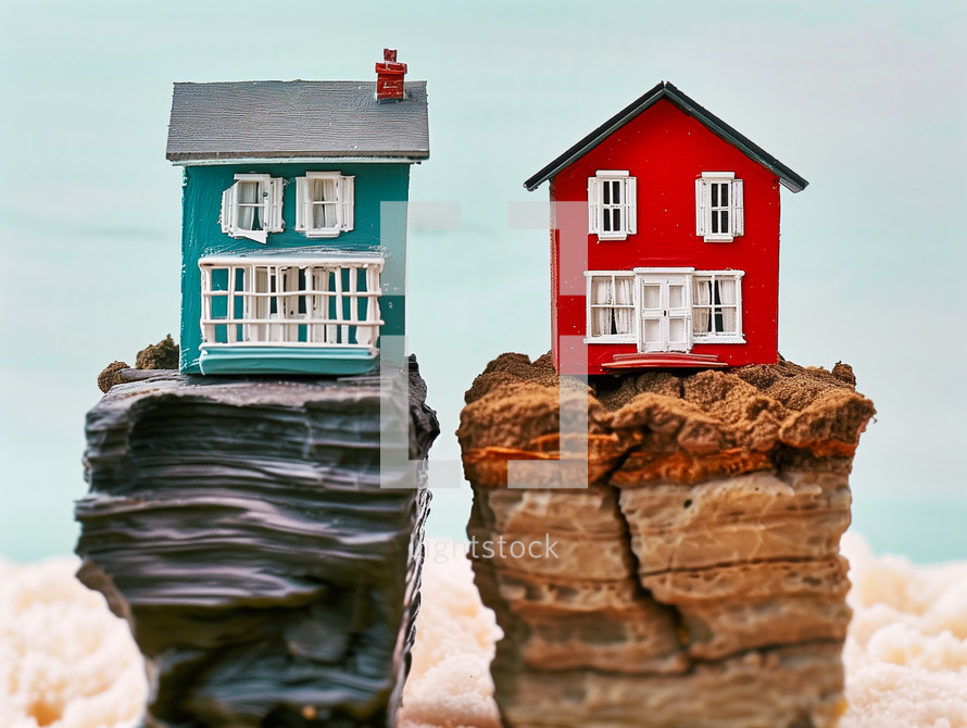 The houses built on rock and sand