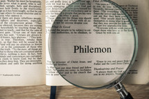 Philemon under a magnifying glass 