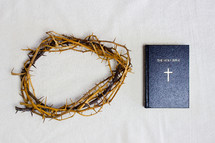 crown of thorns and BIble