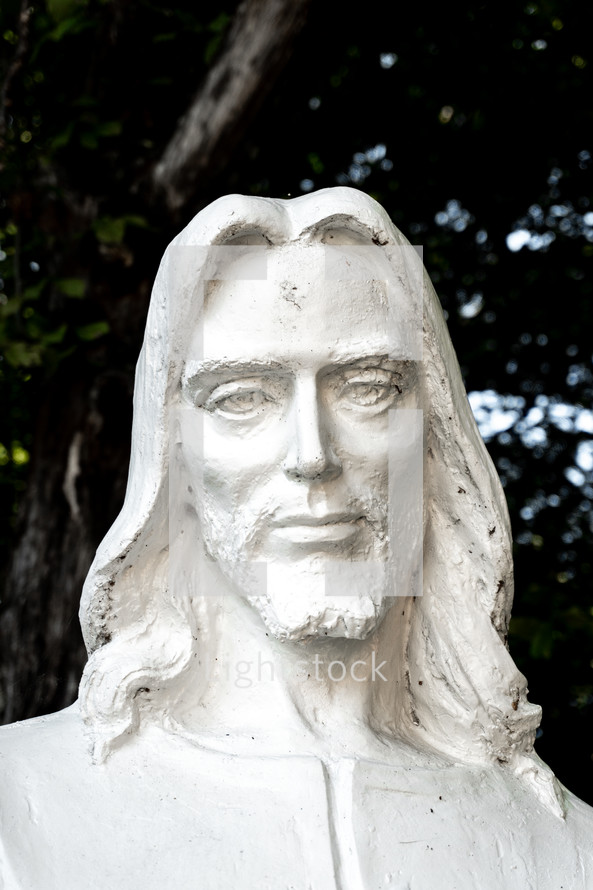 Jesus face - statue