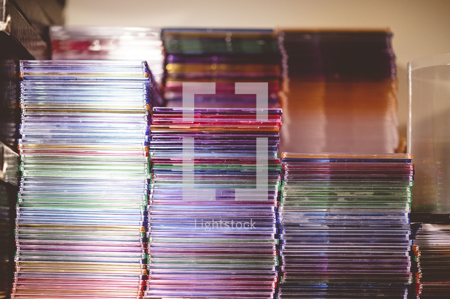 stacked CD's