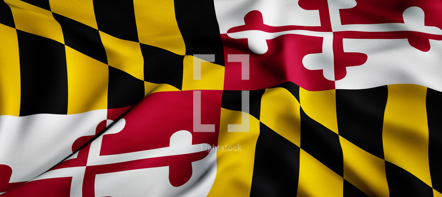 state flag Maryland 