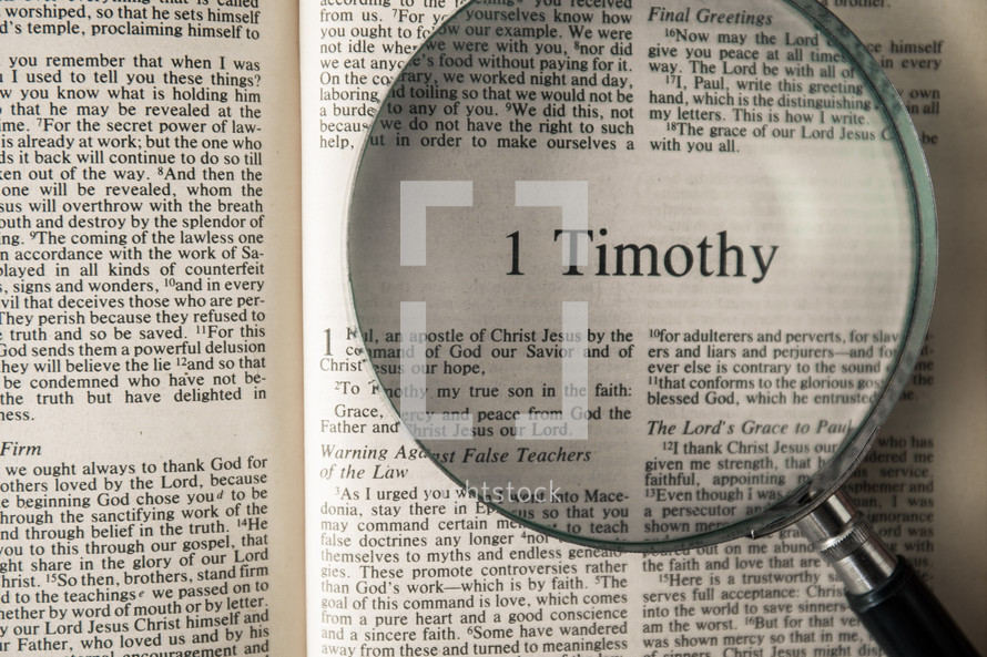 1 Timothy under a magnifying glass 
