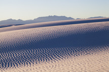 ripples in sand on a sand dunes 