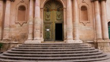 Ancient Sicilian baroque church. Ragusa Italy 