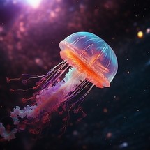 Jellyfish in the outer space.