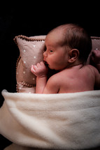 portrait of a newborn baby 