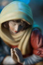 praying hands, figurine, mother Mary, Mary, nativity, Christmas 