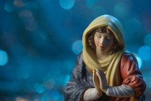 Mary figurine with praying hands