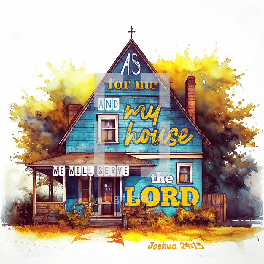 As for me and my house, we will serve the Lord. From Joshua 24:15