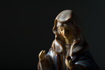 figurine of Mother Mary 