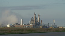 A large oil refinery complex in the Midwest