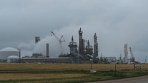 An oil refinery industrial plant 