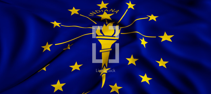 state flag of Indiana 