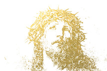 face of Christ sketch 