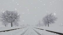driving in the snow 