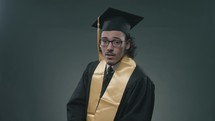 graduate posing 
